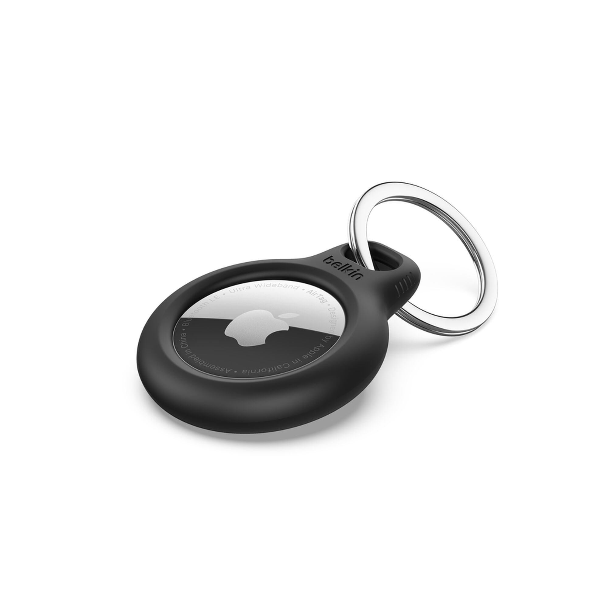 Belkin Secure Holder with Key Ring for Apple AirTag, Black, 4-Pack (MSC001BTBK)