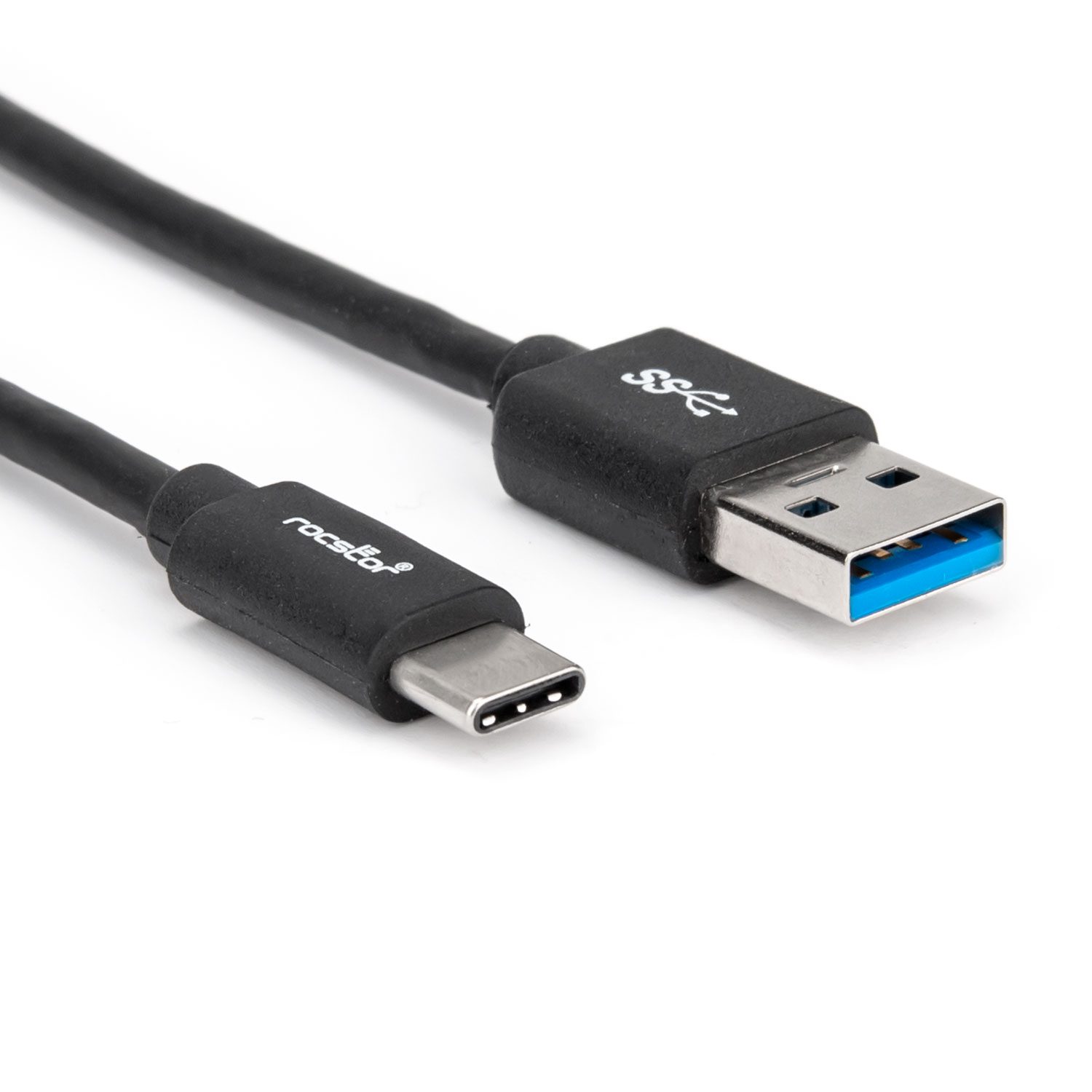 Rocstor Y10C279-B1 Premium USB-C to USB 3.0 Type-A Cable, 6 ft (1.8 m), Black