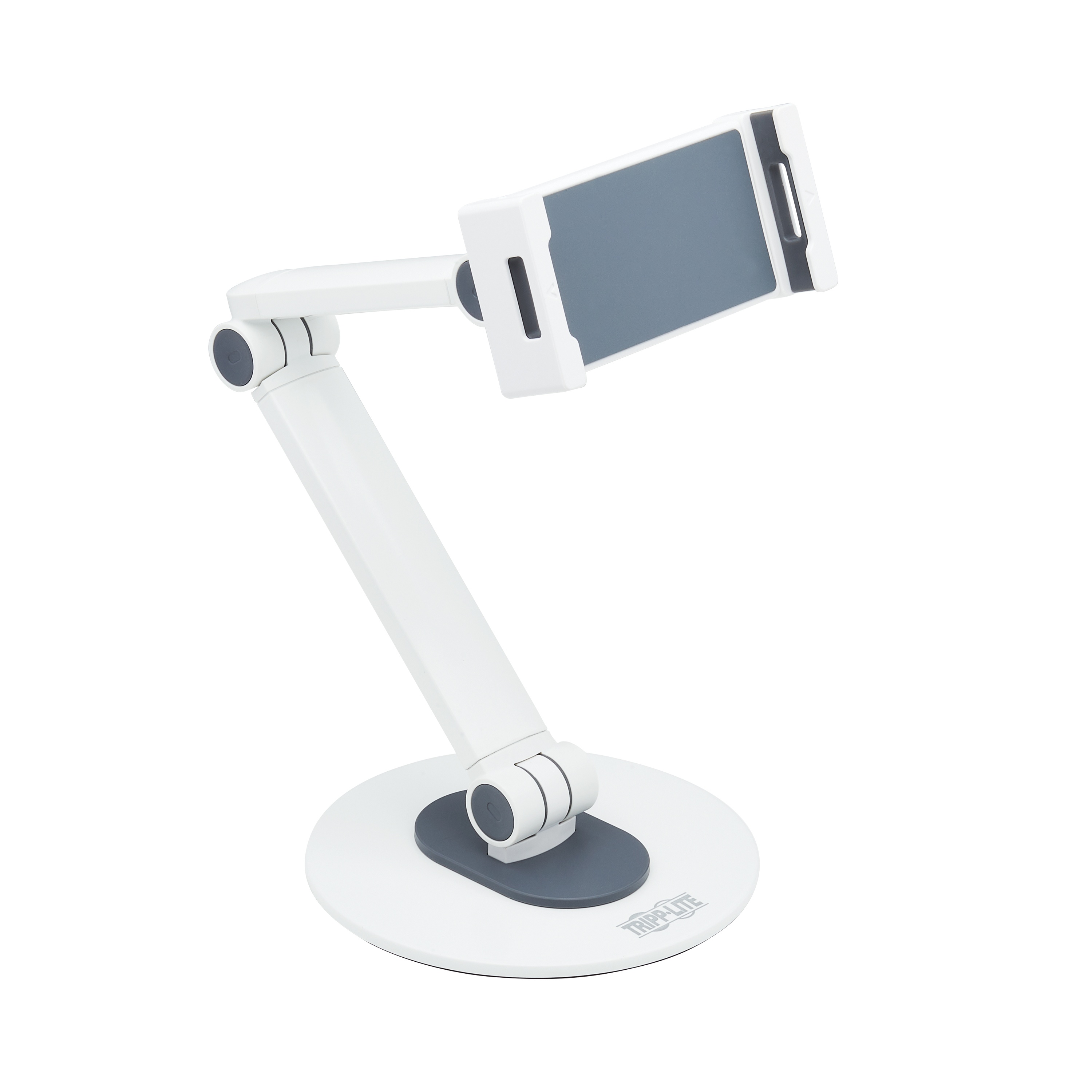 Eaton Tripp Lite Series DMTBD413 Full-Motion Flexible Long-Arm Desktop Smartphone and Tablet Mount, White