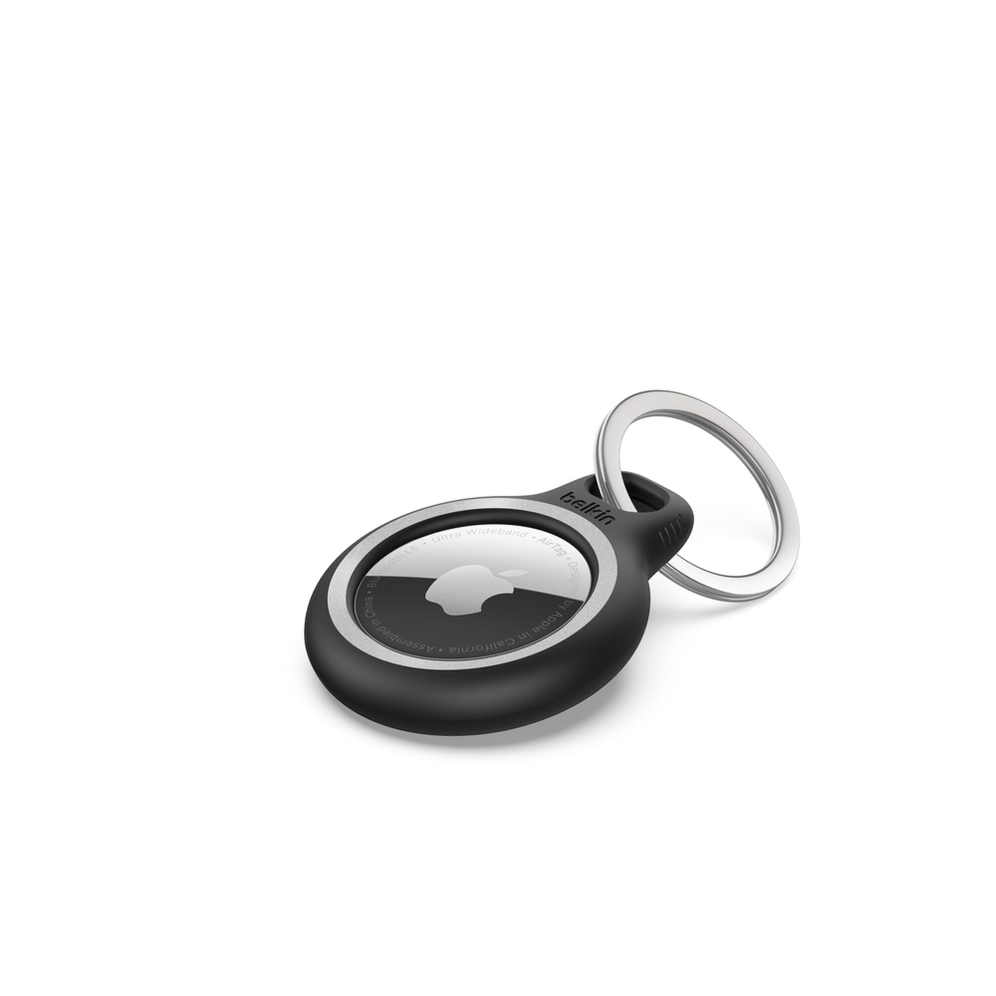 Belkin Reflective Secure Holder with Key Ring for Apple AirTag, Black (MSC003BTBK)