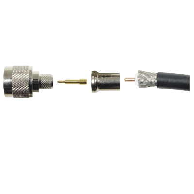 Wilson Electronics 971109 N-Male Crimp Connector for Wilson 400, LMR-400 and RG-8U Cable