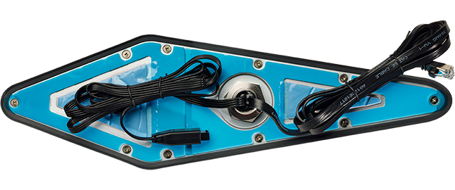 Cradlepoint R2155 ruggedized 5G router in an aerodynamic polycarbonate housing designed for vehicle roof or cabinet mounting. — view 3