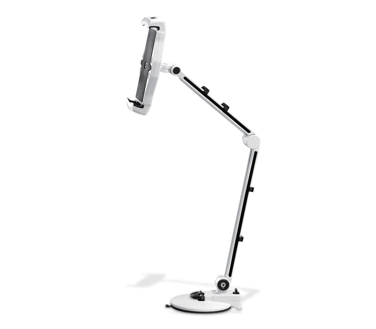 SIIG CE-MT1X12-S1 Full Motion Easy-Adjust Universal Tablet & Smartphone Desk Mount, White