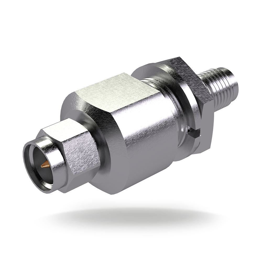 Panorama SAMS-SP-SMABJ Multi-Surge SMA Male to Bulkhead SMA Female Coaxial Surge Arrester