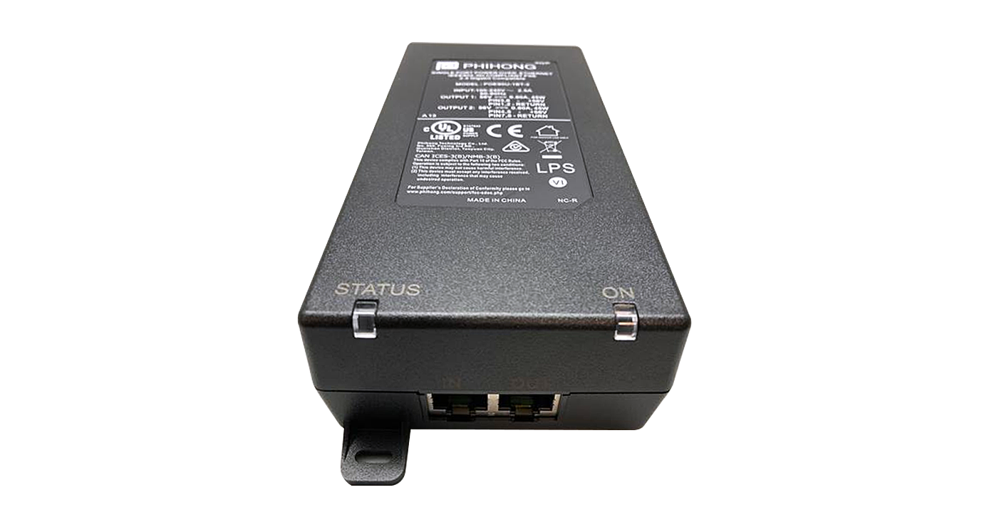 Cradlepoint 90W PoE Injector, 56V, 802.3bt, 2.5 GbE (170827-000)
