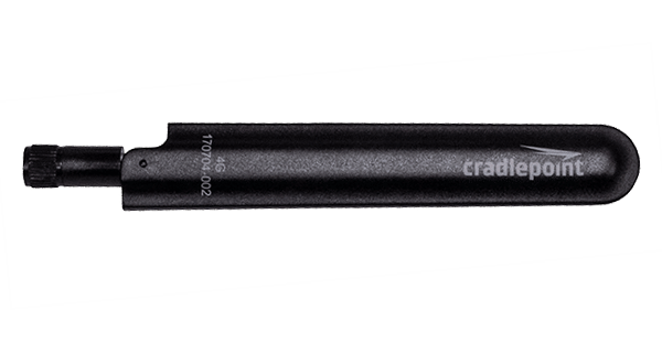 Cradlepoint 170704-002 Black Mini Cellular Antenna, 600 MHz–6 GHz, SMA, 140 mm