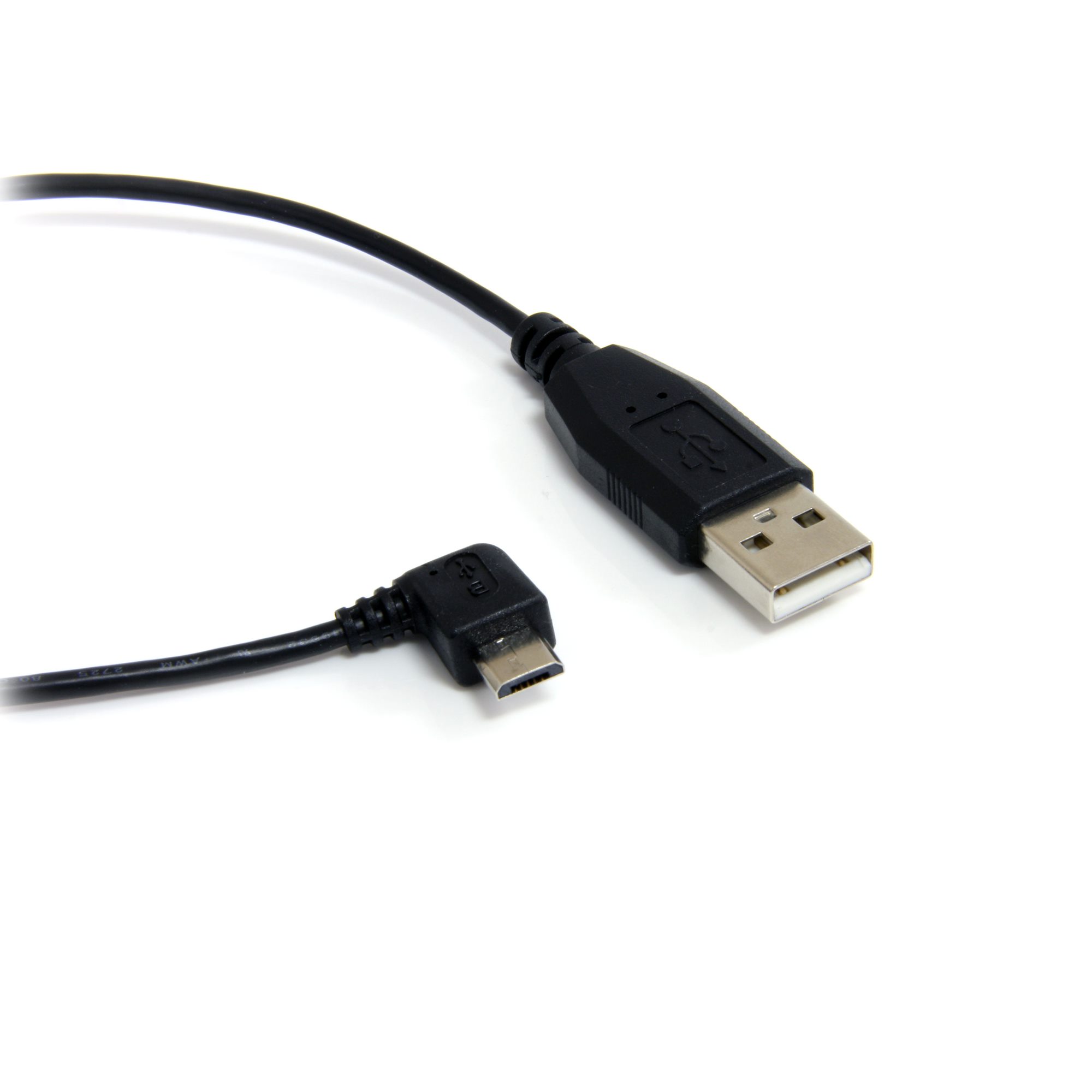 StarTech.com UUSBHAUB6RA 6 ft Micro USB Cable, USB-A to Right-Angle Micro-B, Black