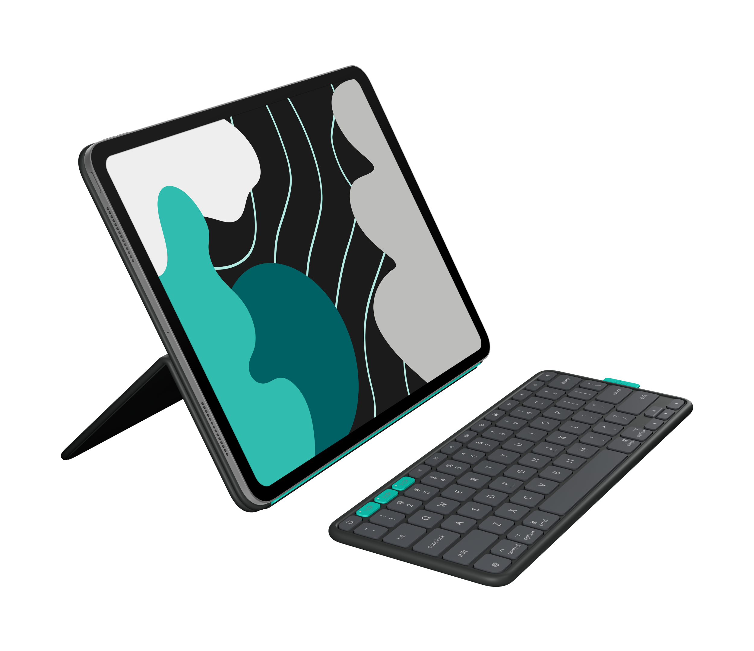 Logitech Flip Folio Keyboard Case for 13-Inch iPad Pro and iPad Air – Graphite