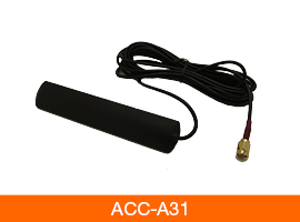 Lantronix A31M0 Single LTE Adhesive-Mount Remote Antenna with 3 m RG174 Cable