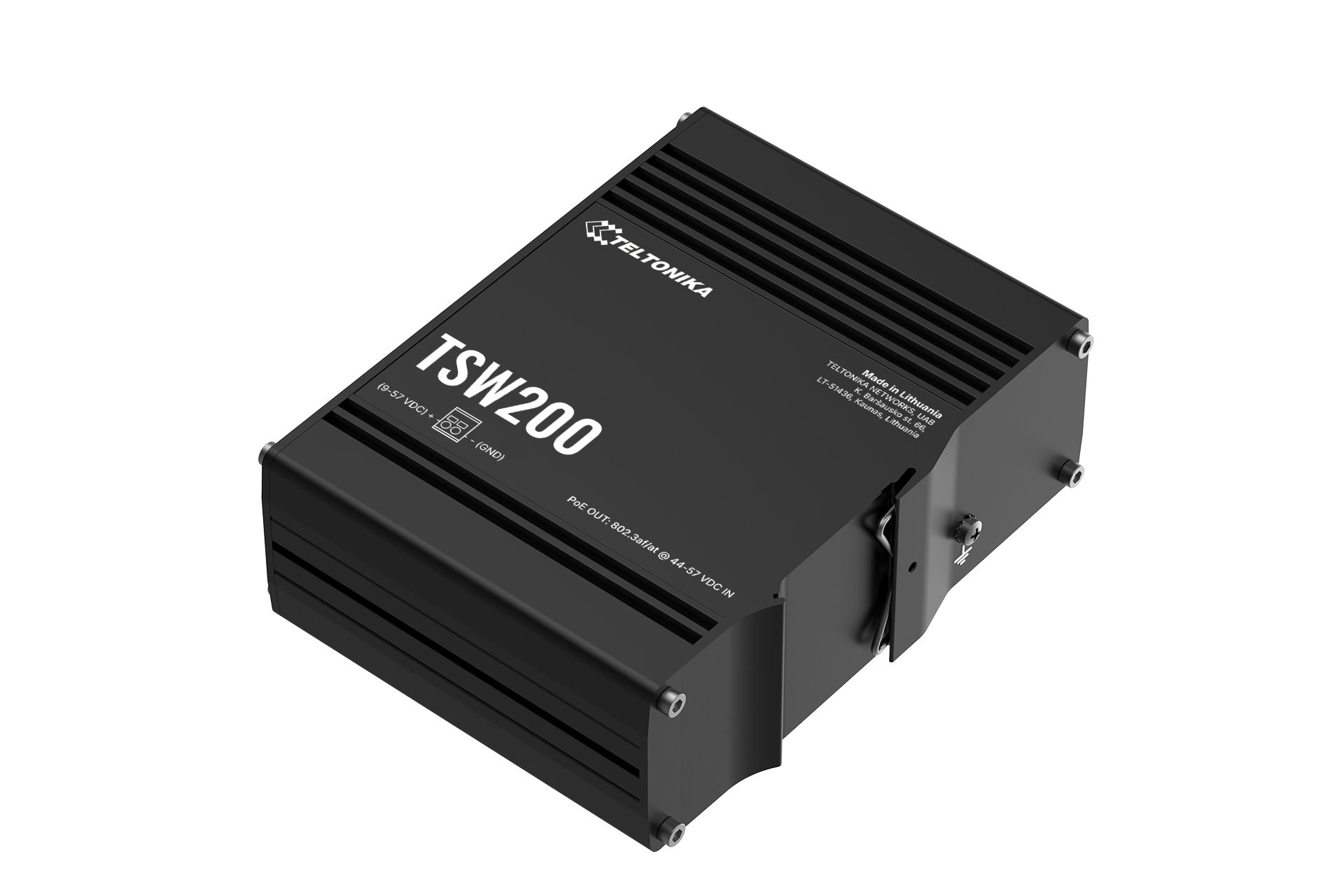TSW200 POE+ SWITCH 8 GBE, 2 SFP PORTS, INCLUDES PSU — view 2