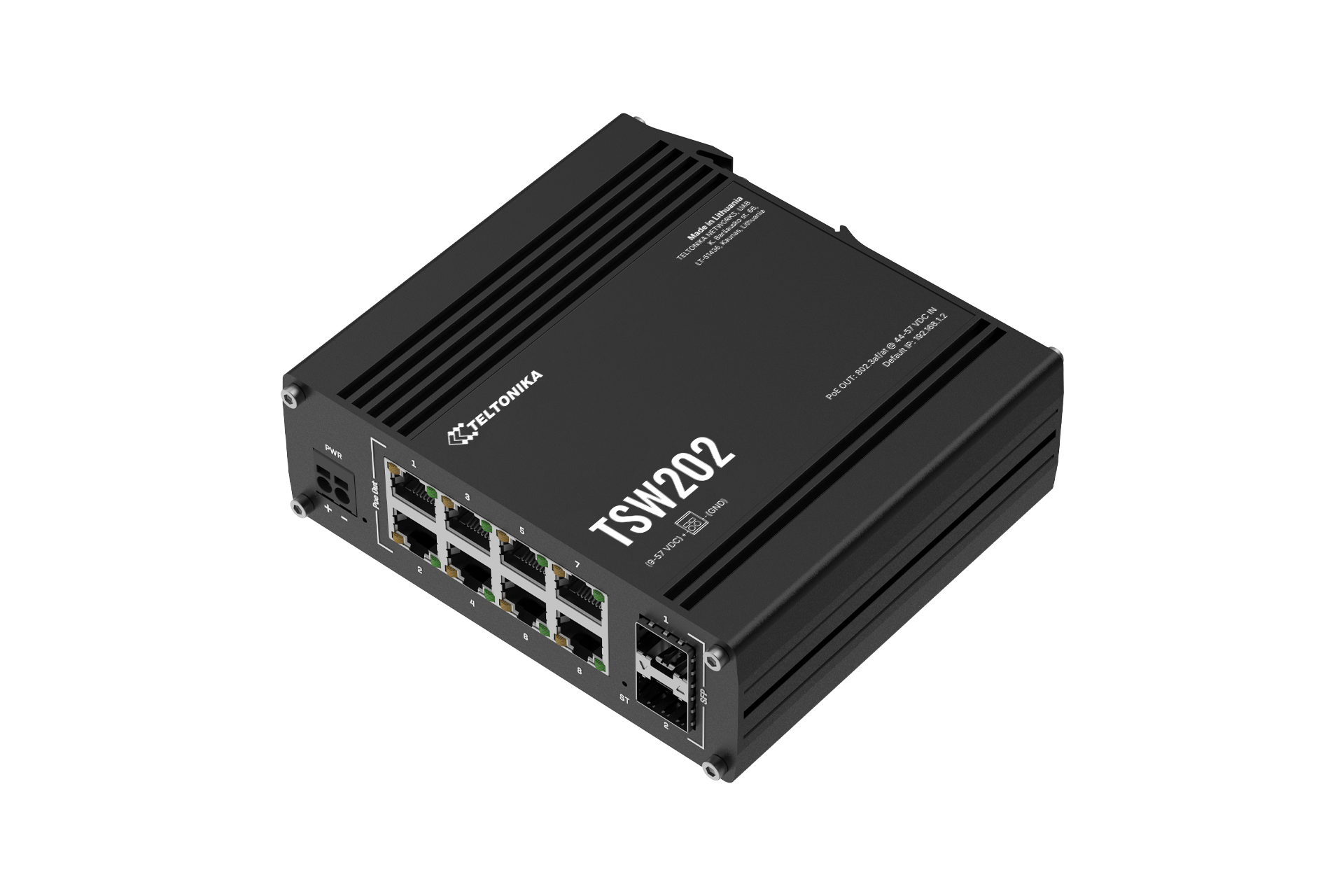 TSW202 POE+ L2 MANAGED SWITCH 8 GBE, 2 SFP PORTS, PROFINET DISABLED BY DEFAULT — view 6