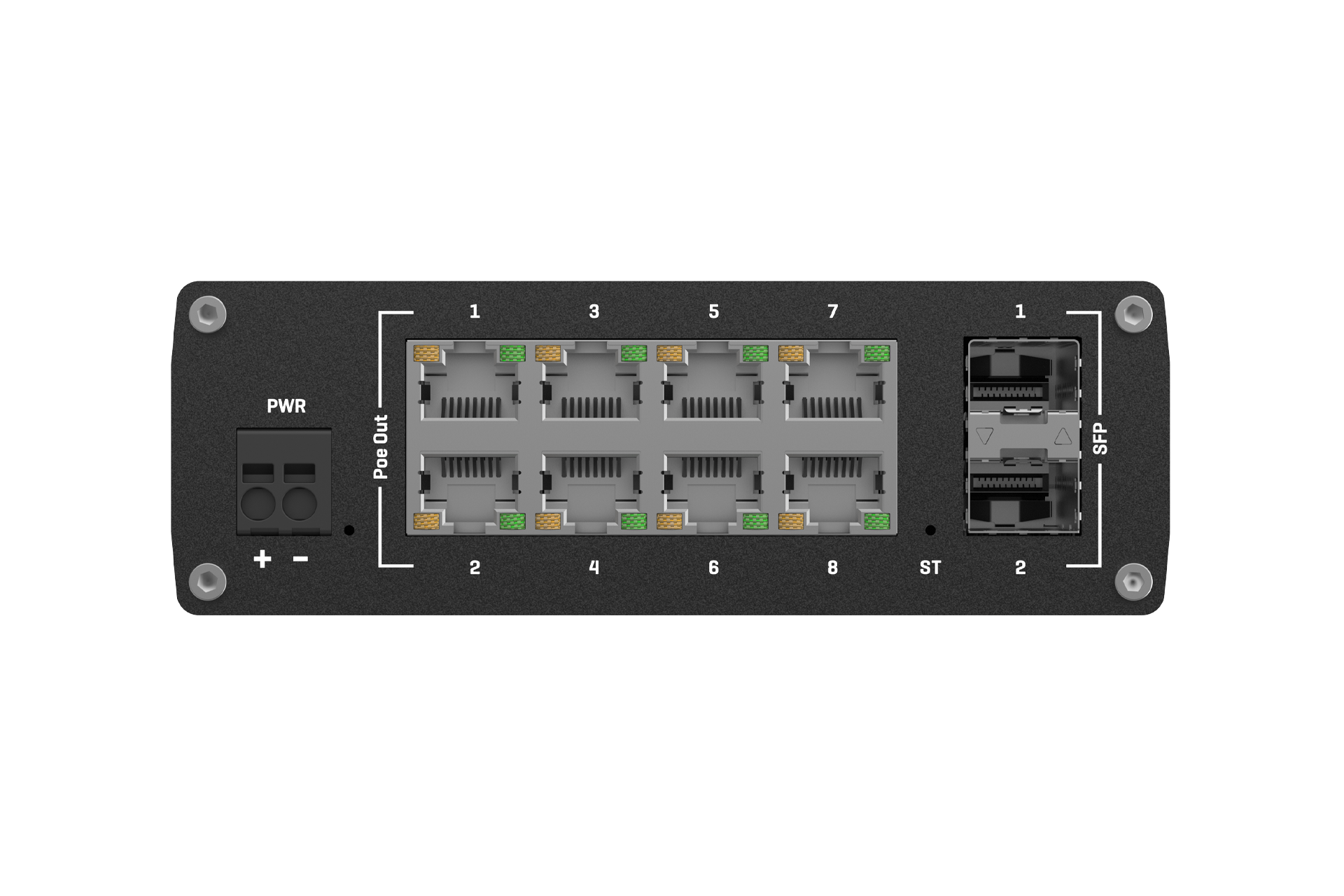 TSW202 POE+ L2 MANAGED SWITCH 8 GBE, 2 SFP PORTS, PROFINET DISABLED BY DEFAULT — view 9