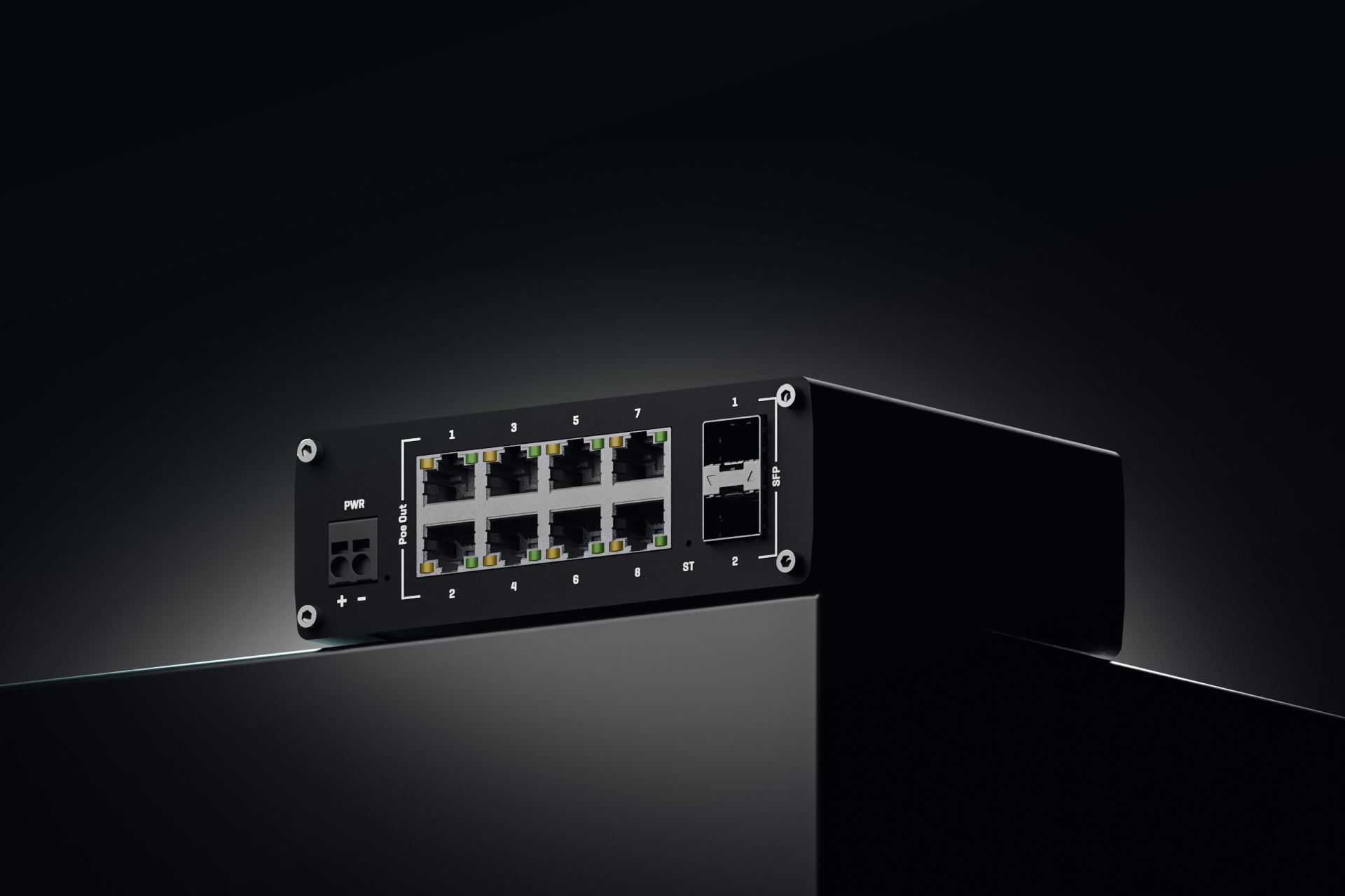 TSW202 POE+ L2 MANAGED SWITCH 8 GBE, 2 SFP PORTS, PROFINET DISABLED BY DEFAULT — view 3