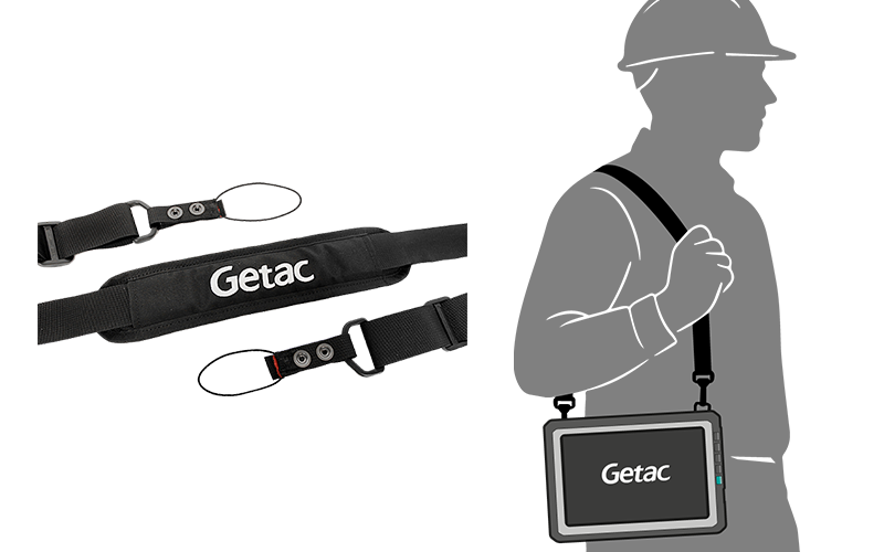 Getac T800 ZX80 ZX80W 2-point shoulder strap — view 2