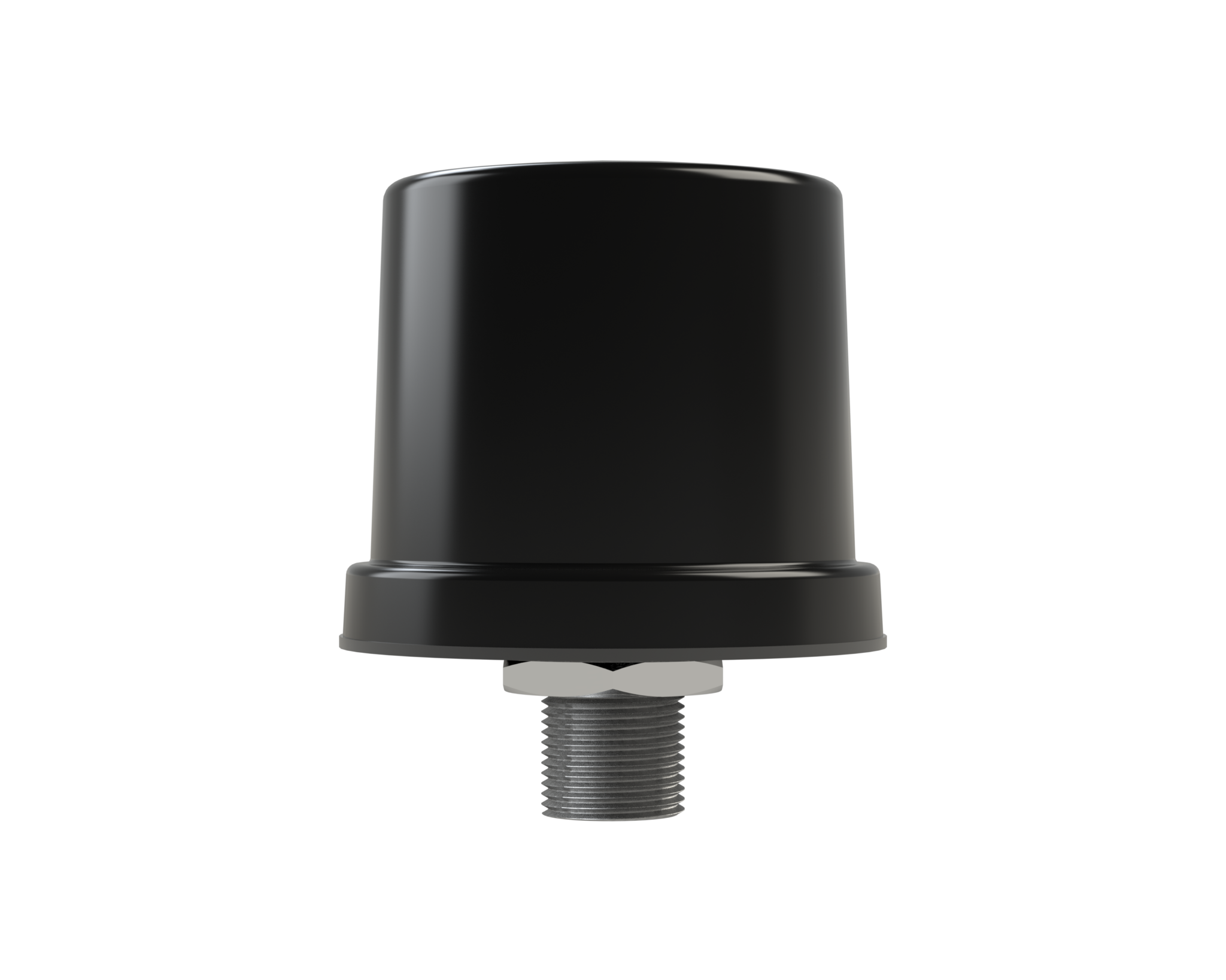 Parsec Chihuahua ST PRO3ST2LG06B compact black puck-style cellular and GPS antenna with three 6 ft cables. — view 2