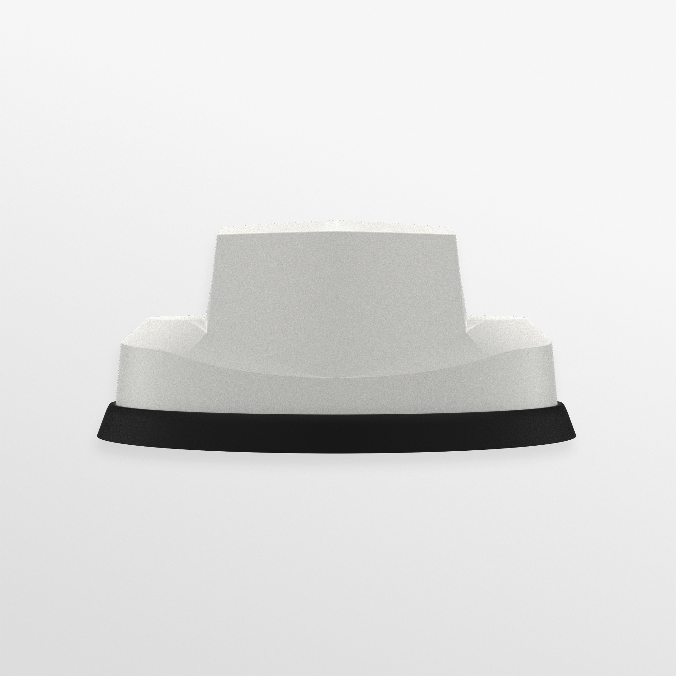 Panorama Great White LGMDM-6-60-24-58 white low-profile 5G, Wi-Fi and GPS vehicle dome antenna. — view 2
