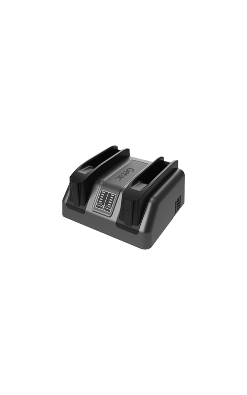 Getac external dual-bay battery charger — view 3