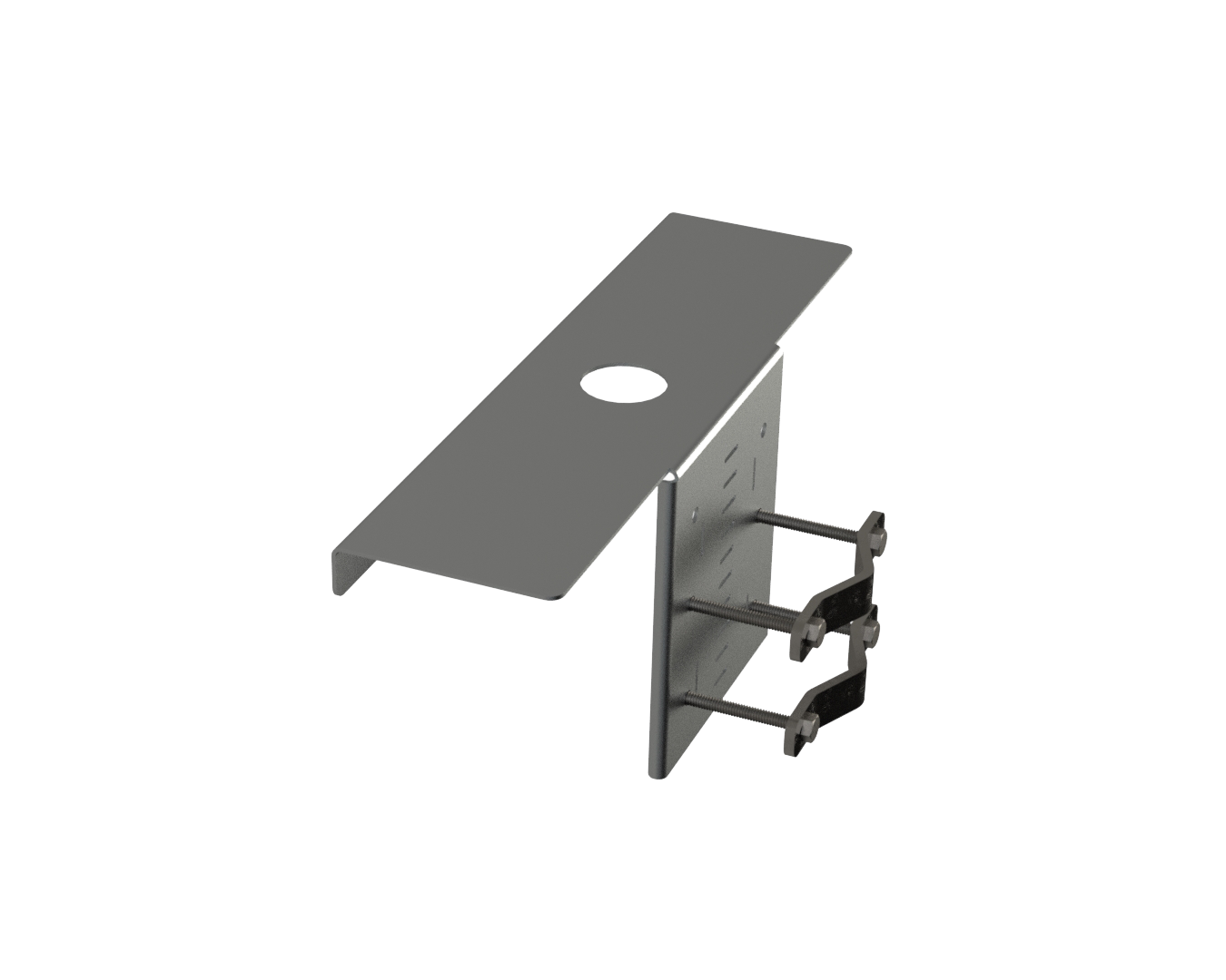 Parsec PTA0638 Pole/Wall Mount Bracket with 14-Inch Rectangle Plate for Antennas