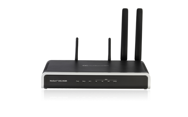 AudioCodes Mediant 500L MSBR with 4 FXS, ADSL/VDSL Vectoring, SFP WAN and 4G LTE Cat 4 (Americas)