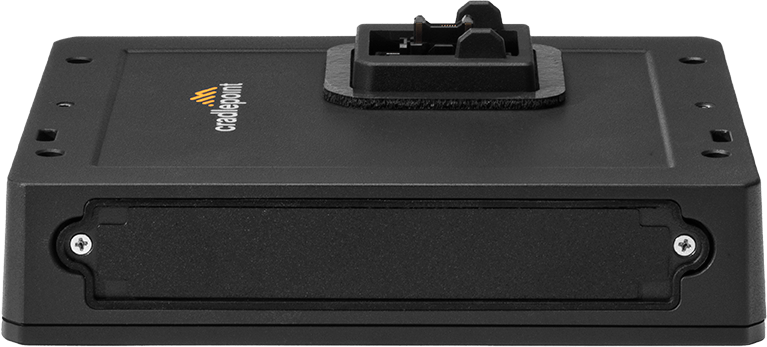 Cradlepoint RX20-MC ruggedized managed accessory module that attaches to the R920 router, with a modem slot, serial port and GPIO connector. — view 3