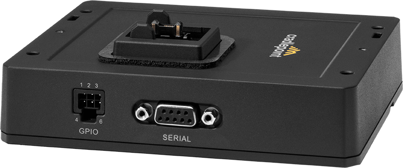Cradlepoint RX20-MC ruggedized managed accessory module that attaches to the R920 router, with a modem slot, serial port and GPIO connector. — view 2