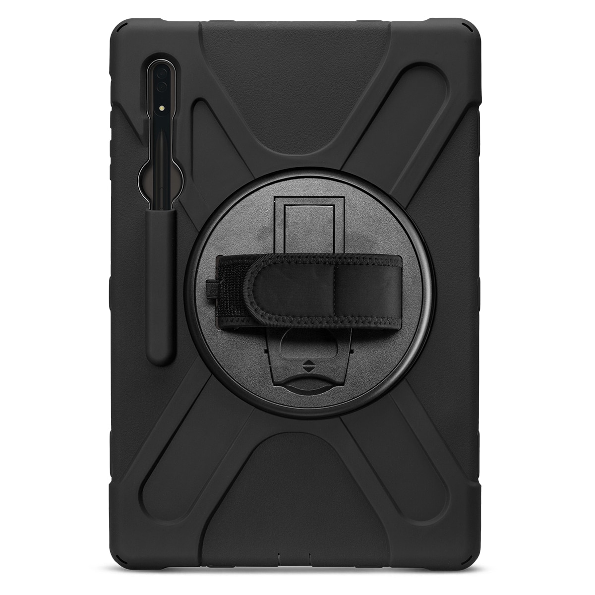 Cellairis Rapture Rugged Case for Samsung Galaxy Tab S10 FE, Tab S9 and Tab S9 FE with Kickstand, Black