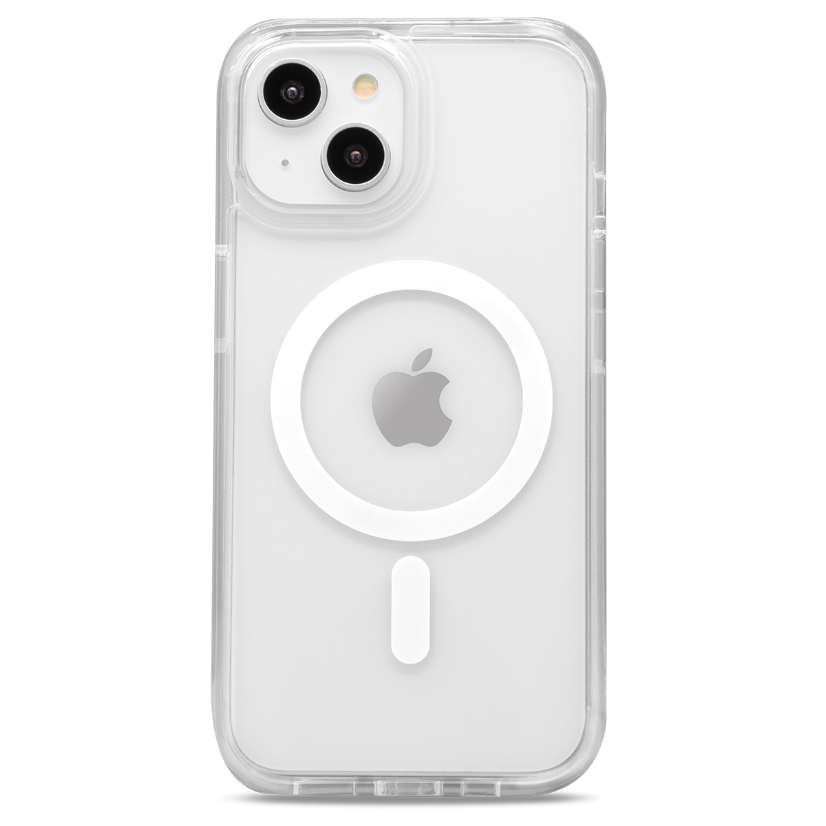 Cellairis Showcase Clear MagSafe Case for iPhone 17e, 16e, 15, 14 and 13 – White MagSafe Ring