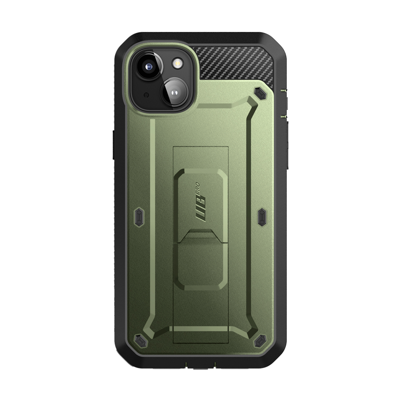 SUPCASE Unicorn Beetle Pro Rugged Case for iPhone 15 6.1-Inch with Built-In Screen Protector, Dark Green