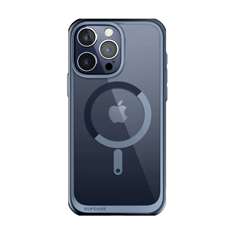 SUPCASE Unicorn Beetle MAG Slim Clear MagSafe Case for iPhone 15 Pro, Blue