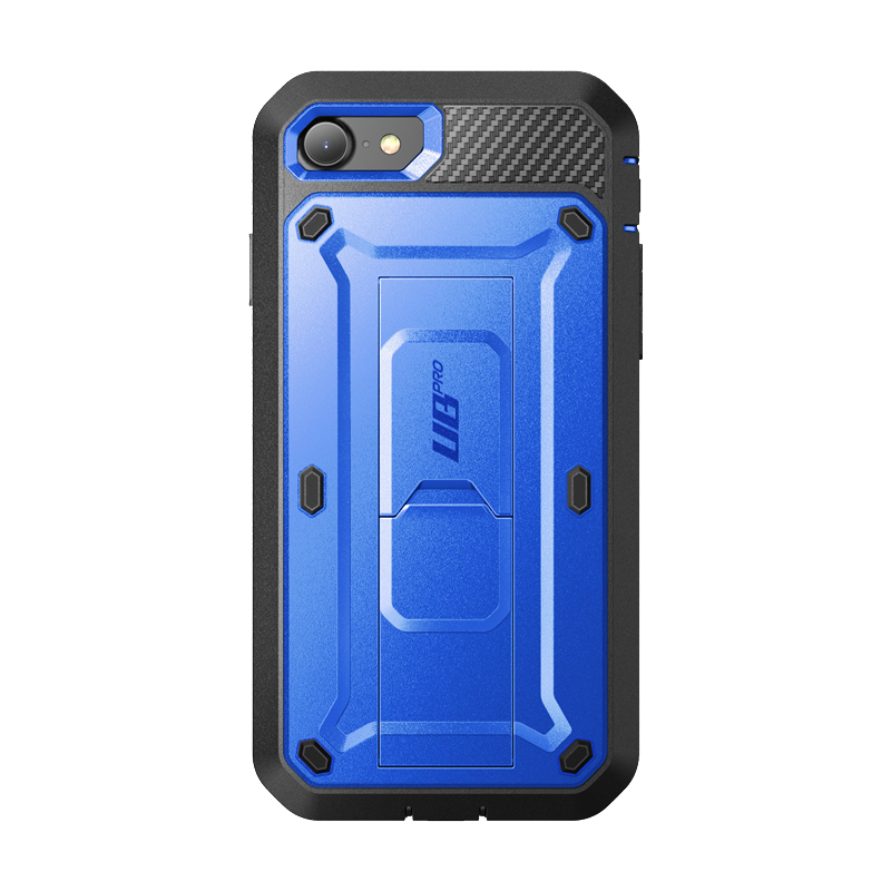 SUPCASE Unicorn Beetle Pro Full-Body Case with Kickstand for iPhone SE (2020/2022), iPhone 8 and iPhone 7 - Dark Blue