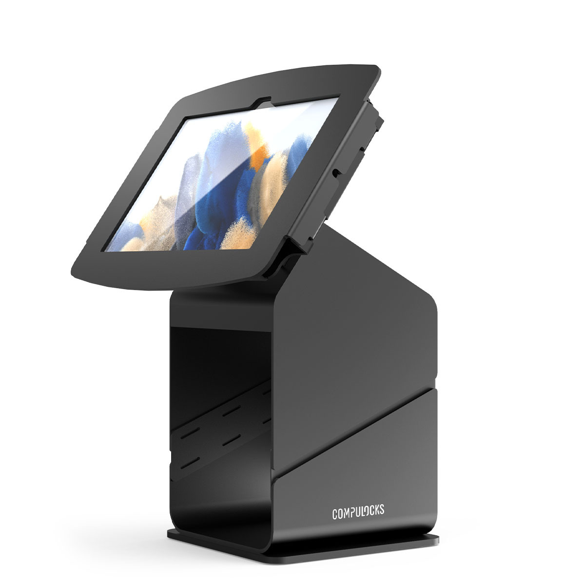 Compulocks Tablet Printer Kiosk with Space Enclosure for Galaxy Tab A8 10.5" - Black
