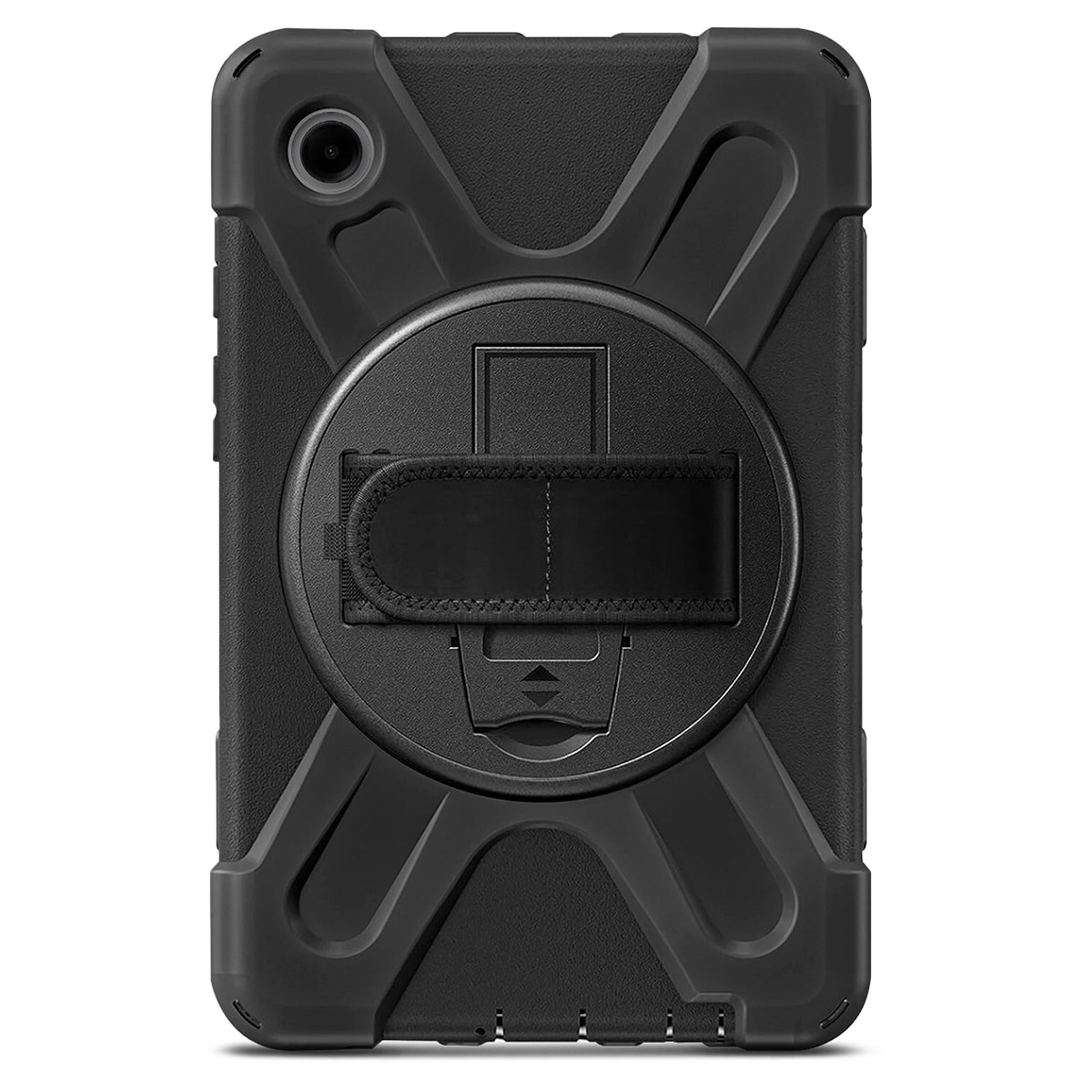 Cellairis Rapture Rugged Case for Samsung Galaxy Tab A9 with Kickstand and Hand Strap, Black