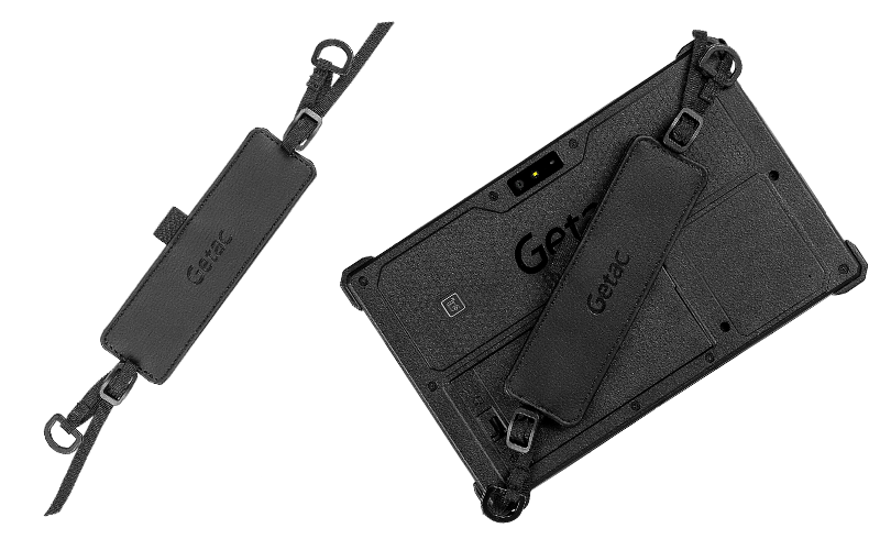 Getac ZX80 and ZX80W tablet hand strap with stylus holder — view 2