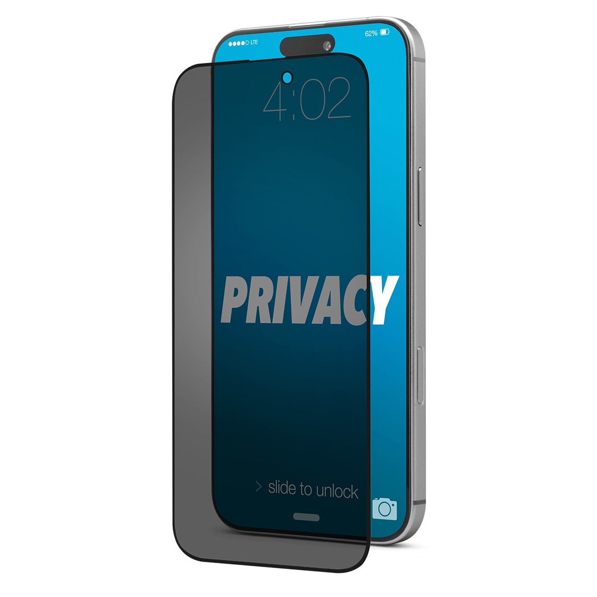 Cellairis Shell Shock Privacy Tempered Glass Screen Protector for iPhone 16 Plus / 15 Plus