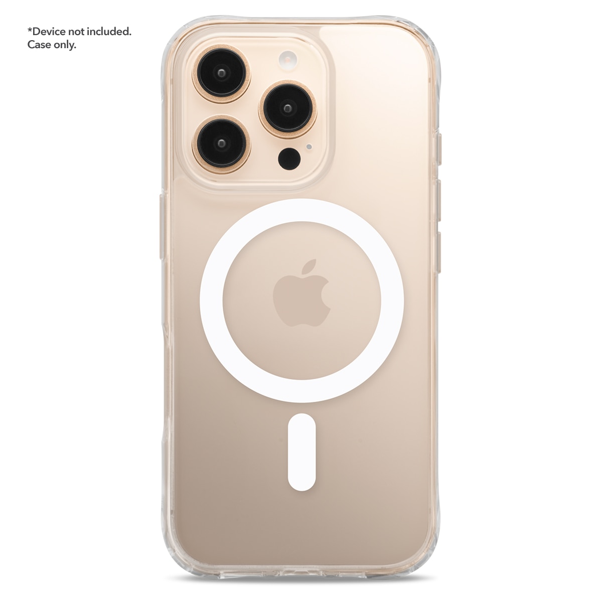 Cellairis Showcase Halo clear case with white MagSafe ring on an Apple iPhone 16 Pro. — view 5