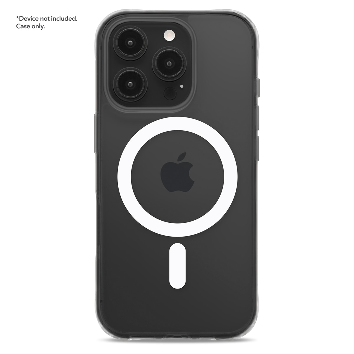 Cellairis Showcase Halo clear case with white MagSafe ring on an Apple iPhone 16 Pro. — view 6