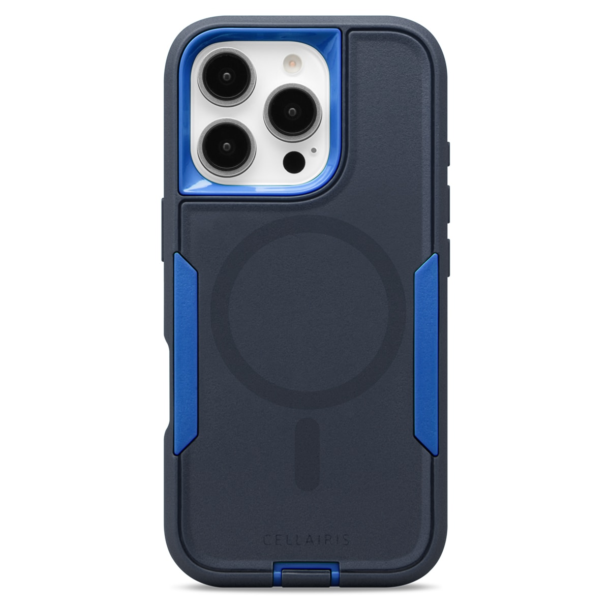 Cellairis Rapture Rugged Case for iPhone 16 Pro with MagSafe – Dark Gray/Blue