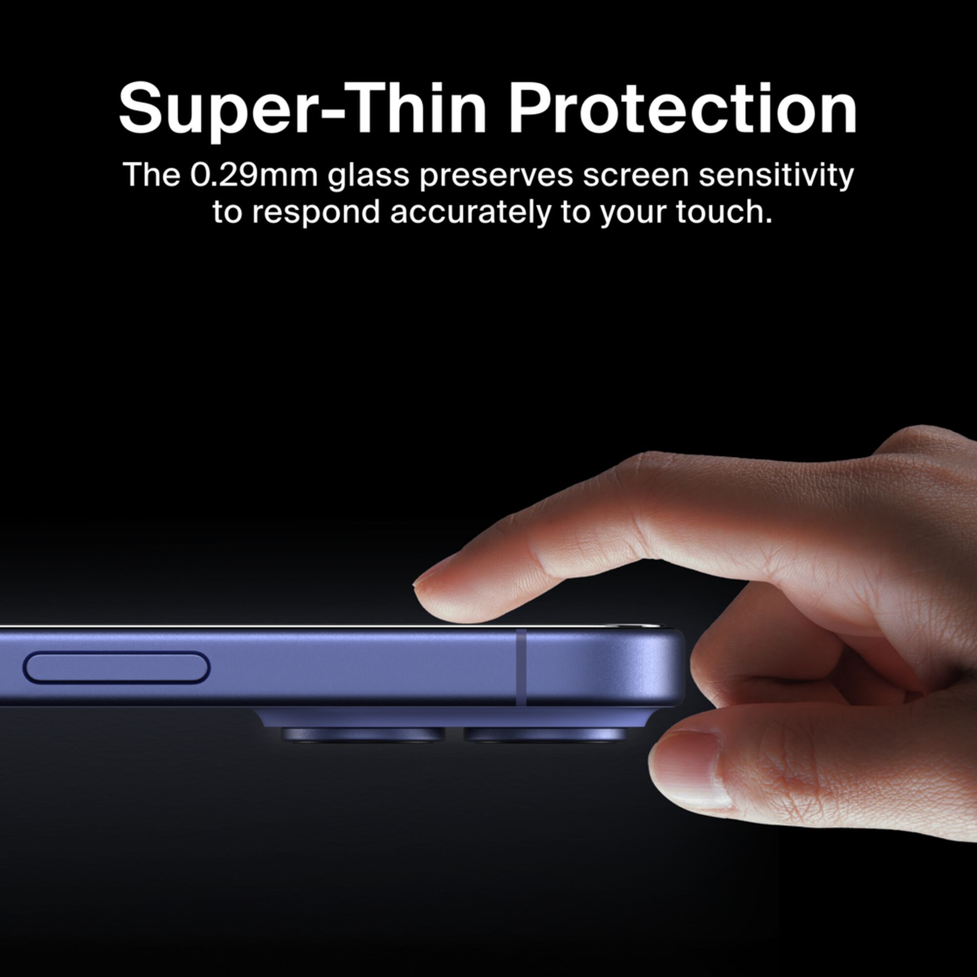Belkin ScreenForce InvisiGlass Treated screen protector with Easy Align tray for iPhone 16 Plus, iPhone 15 Plus and iPhone 14 Pro Max. — view 6