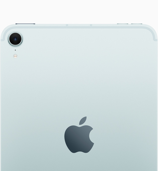 Apple iPad mini (A17 Pro) Wi-Fi + Cellular in Blue with an 8.3-inch all-screen Liquid Retina display and aluminum enclosure. — view 2