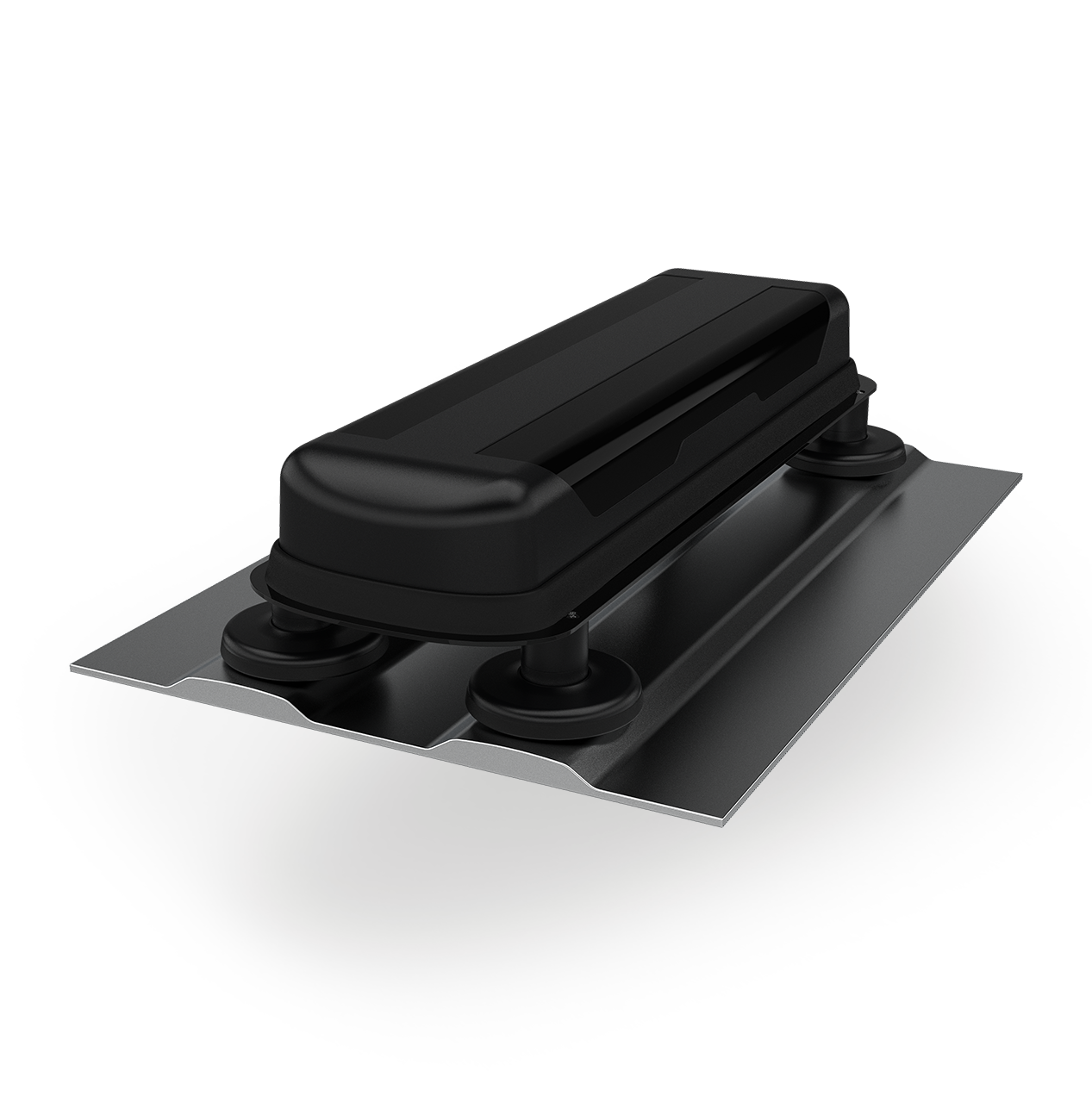 Black Panorama SAB-344 Megalodon magnetic mount adaptor plate with four magnets. — view 2
