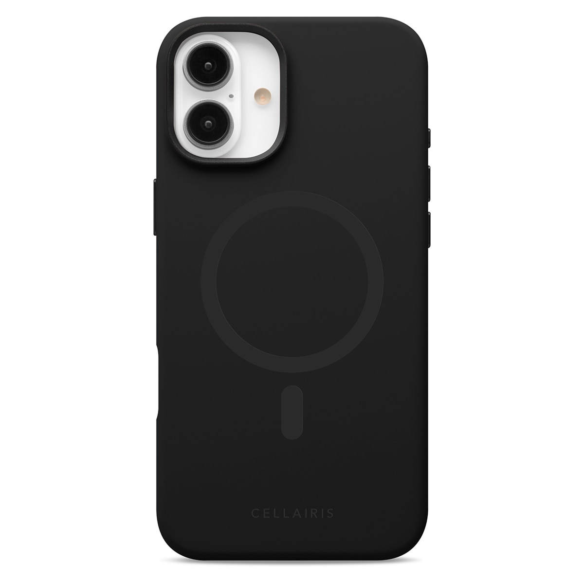Cellairis Puff Pastry Silicone Case for iPhone 16 Plus in Black Licorice with MagSafe