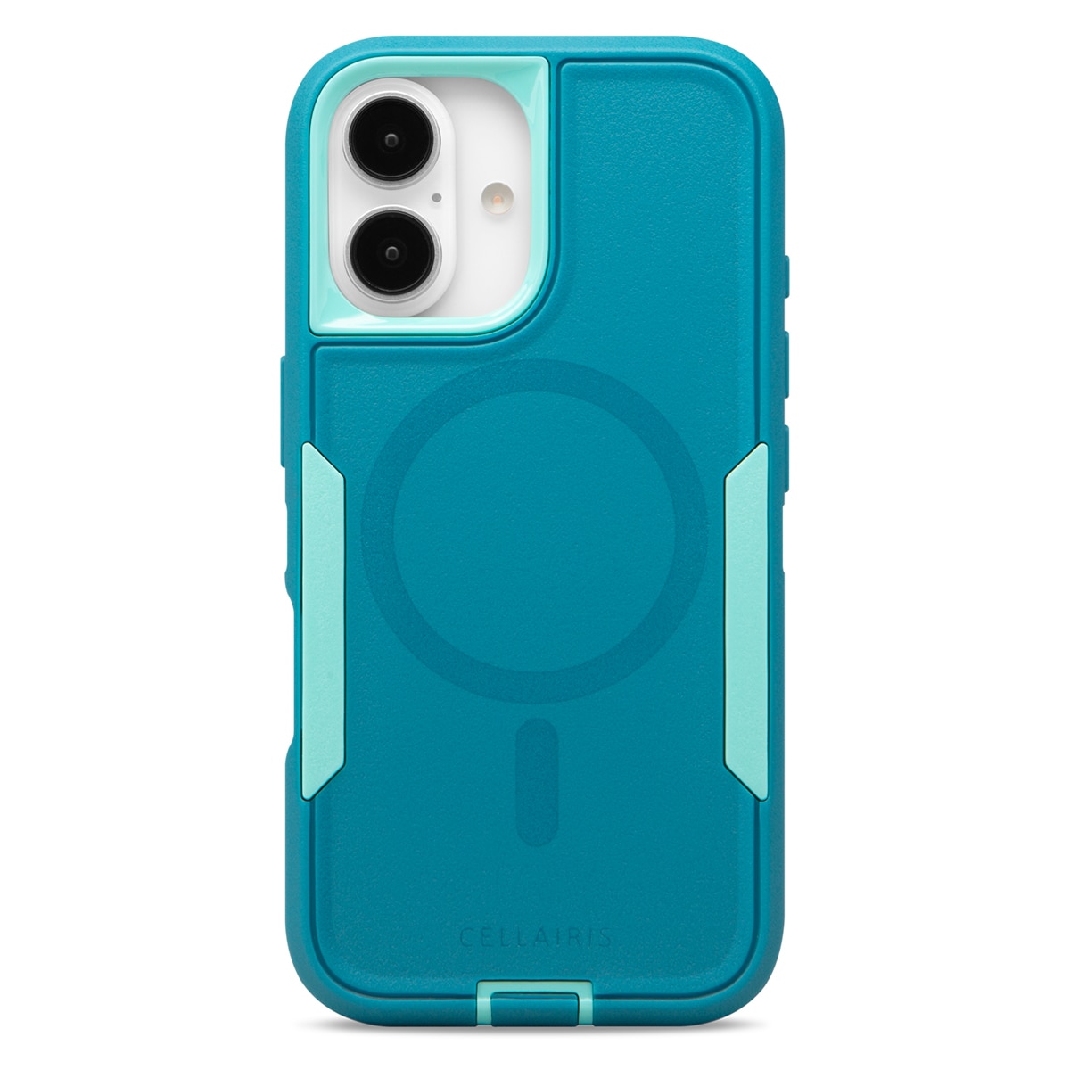 Cellairis Rapture Rugged Case for iPhone 16 with MagSafe – Ocean Blue/Turquoise