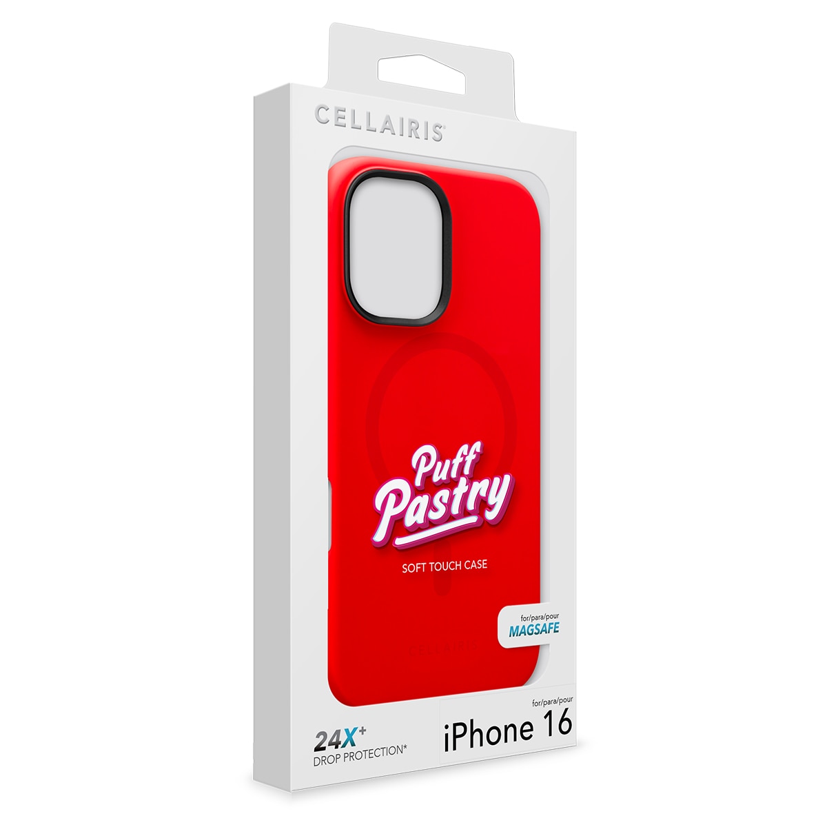 Red Velvet Cellairis Puff Pastry silicone MagSafe case for Apple iPhone 16. — view 6