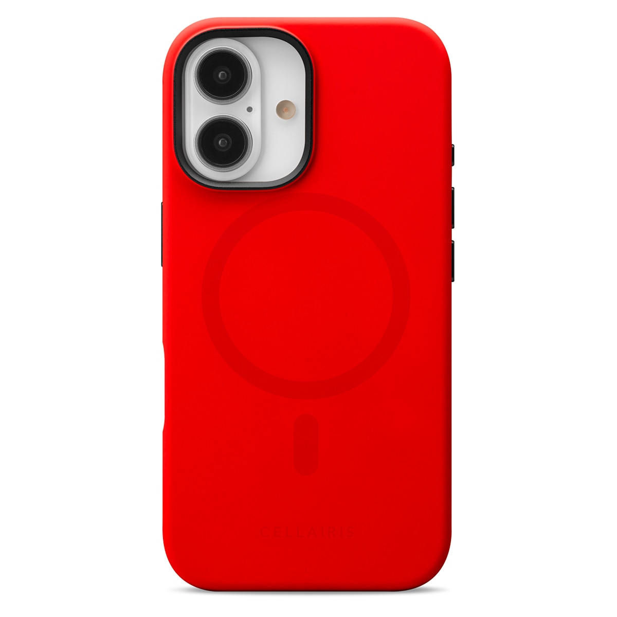 Cellairis Puff Pastry Silicone Case for iPhone 16 in Red Velvet with MagSafe