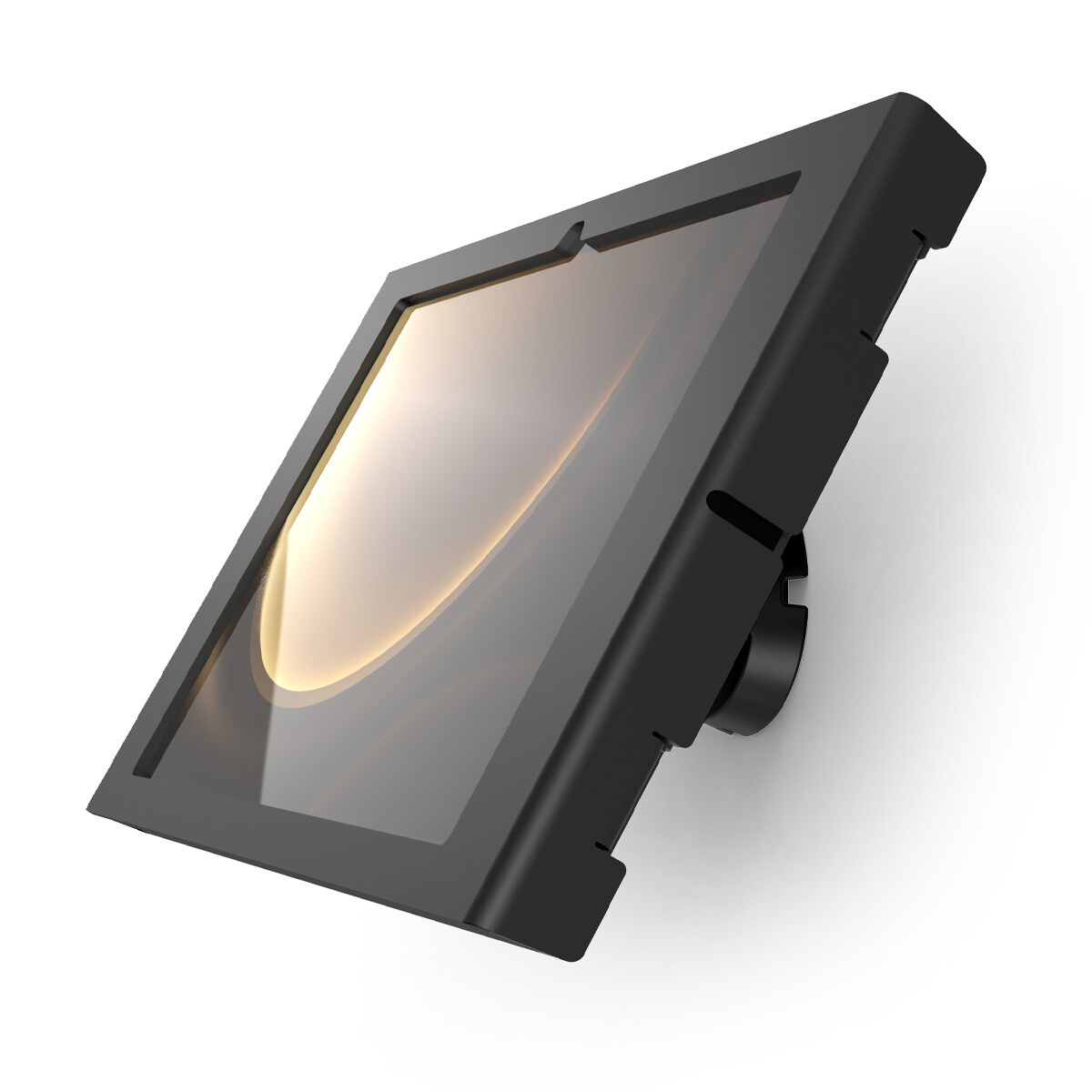 Compulocks Bow Tilting Wall Mount with Apex Enclosure for Galaxy Tab S9+/S9 FE+/S10+ 12.4" - Black