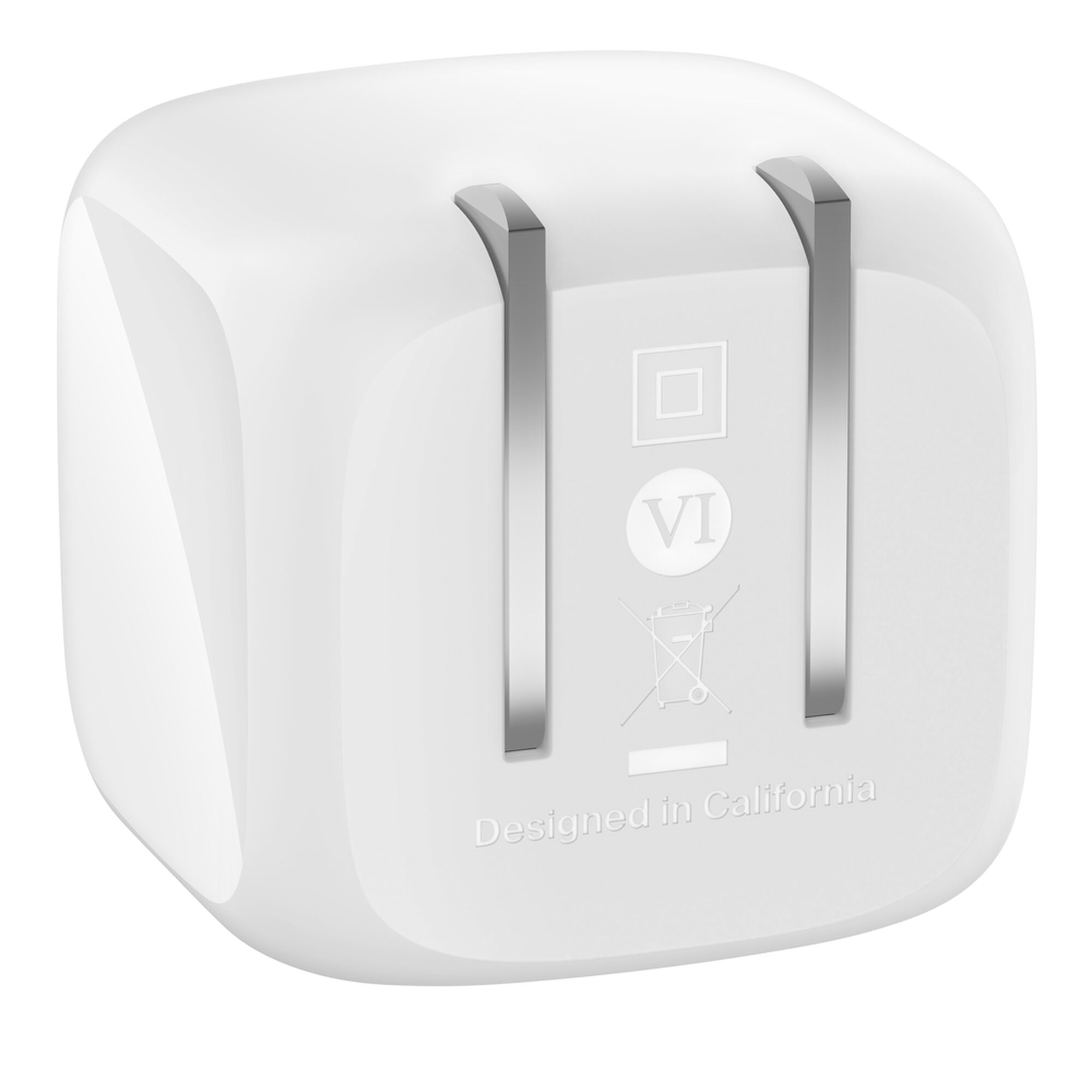 White Belkin BoostCharge compact 30W USB-C cube wall charger with a USB-C to USB-C cable. — view 10