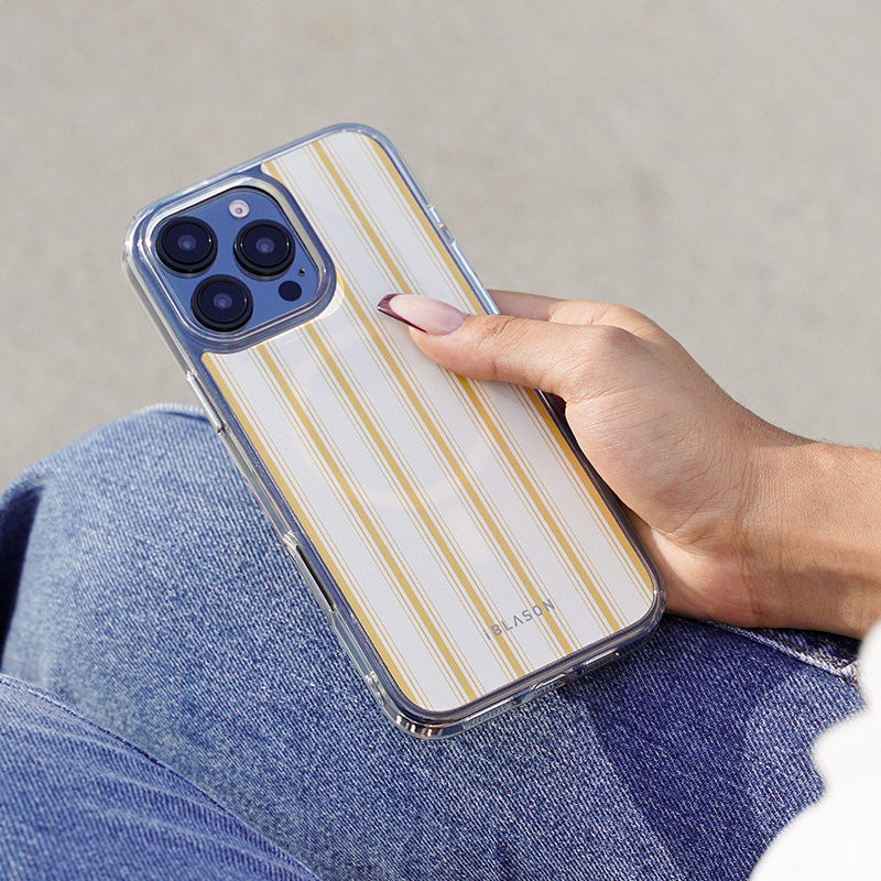 i-Blason Halo Mag MagSafe Case for iPhone 16 Pro Max – Yellow Stripes