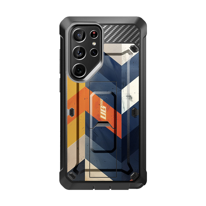 SUPCASE Unicorn Beetle PRO Rugged Case for Samsung Galaxy S24 Ultra with Kickstand and Holster, Chevron