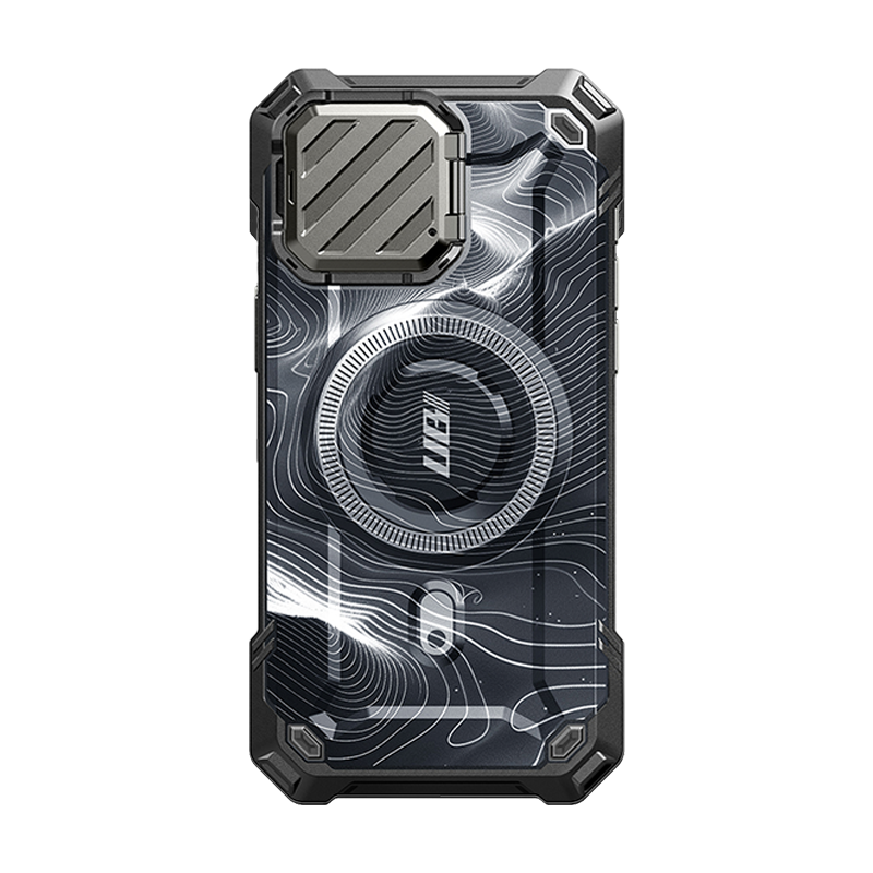 SUPCASE Unicorn Beetle Mag XT MagSafe Case for iPhone 15 Pro Max, Black Ripple