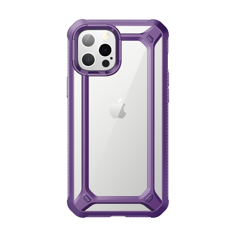 SUPCASE Unicorn Beetle Exo Clear Case for iPhone 12 Pro Max (6.7-Inch), Purple